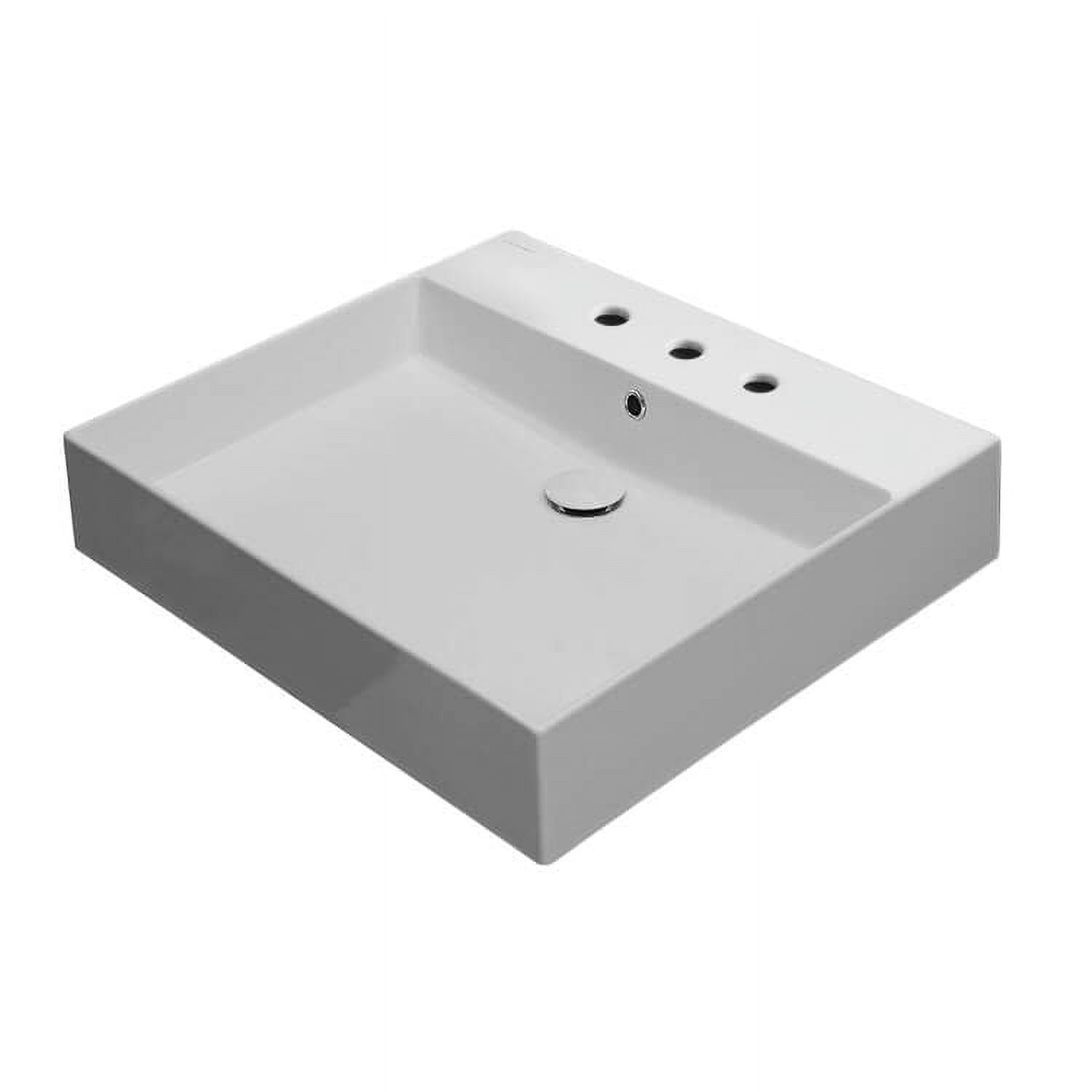 Nameeks Scarabeo 5146-Three Hole Teorema 2.0 Plus 23-5/8&amp;quot; Square ... intended for Understanding the Nameeks 3001-No Hole Scarabeo 23-5/8&amp;quot; Ceramic Wall Mounted Drop Fixture