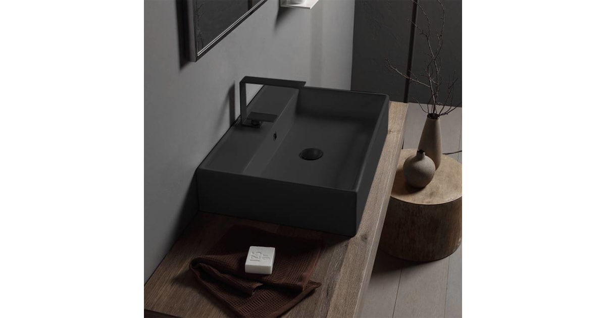 Nameeks Scarabeo 8031/R-60-Tb-Blk-One Hole Scarabeo 23-3/5&amp;quot; Ceramic ... regarding How to Properly Install and Use the Nameeks 8031/R-60-TB-No Hole Scarabeo 23-3/5&amp;quot; Ceramic Wall Mount