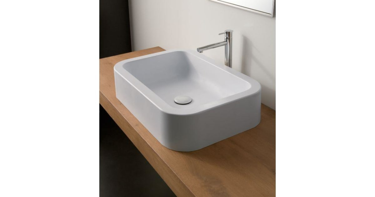 Nameeks Scarabeo 8307-No Hole Scarabeo 23-5/8&amp;quot; Ceramic Vessel Bathroom ... pertaining to Understanding the Nameeks 3001-No Hole Scarabeo 23-5/8&amp;quot; Ceramic Wall Mounted Drop Fixture