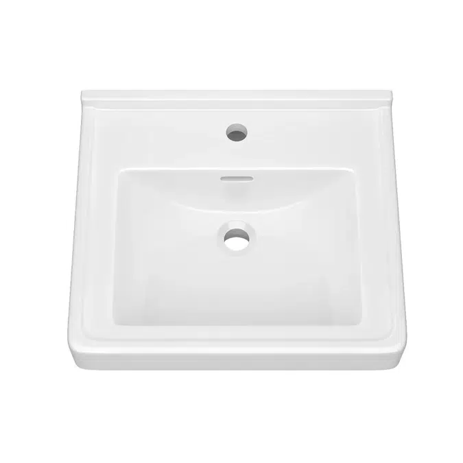 Objets Bim - Téléchargement Gratuit ! 20 In. Wall Mount Rectangular ... throughout American Standard 0298.001 Town Square S 31&amp;quot; Rectangular Vitreous - White