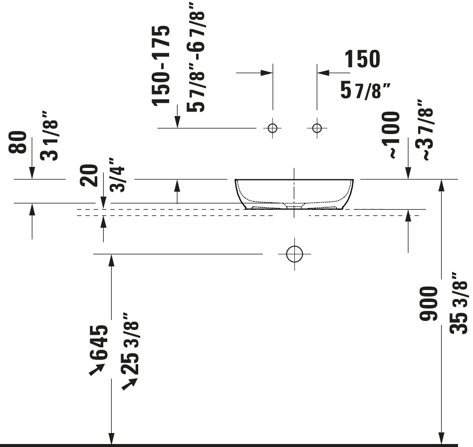 Pacific Plumbing Supply Company | Duravit Sivida 15 3/4&amp;quot; Square Vessel ... with From Installation to Everyday Use: The Duravit Foster Vessel Sink Experience