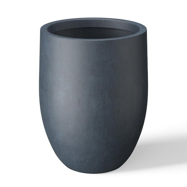Sapcrete 17 In. Large Deep Charcoal(Enhanced Core) Concrete Round ... in Understanding the Durability Benefits of Charcoal Concrete Planters