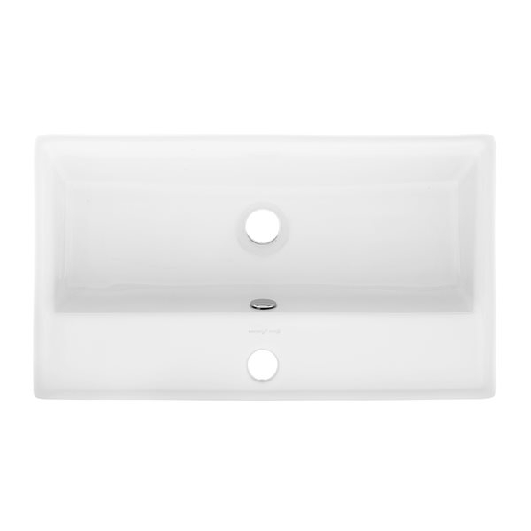 Swiss Madison Claire White Ceramic Wall-Mount Rectangular Bathroom Sink ... for Swiss Madison Sm-Ws318 Claire 22-1/16&amp;quot; Rectangular Ceramic Wall - White