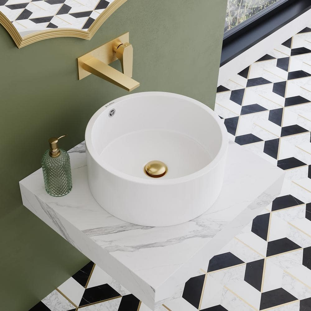 Swiss Madison Monaco 24 In. Floating Bathroom Shelf With Vessel Sink In ... in Swiss Madison Sm-Vsf26 Cascade 16-9/16&amp;quot; Glass Vessel Bathroom - Ember Red