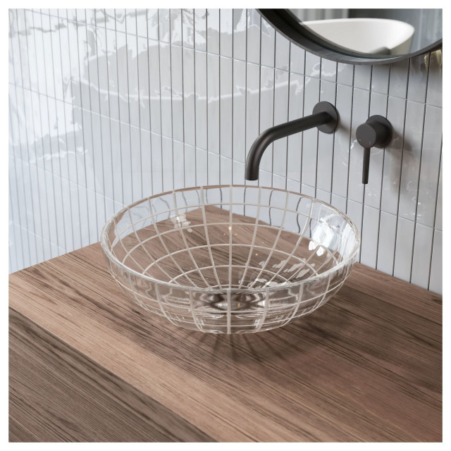 Swiss Madison Sm-Vs330 Virage 15-3/4&amp;quot; Circular Glass Vessel ... for The Functional Aesthetics of the Swiss Madison SM-VS212 161516 Circular Vessel