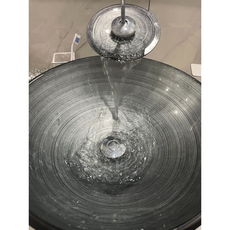 Swiss Madison Sm-Vsf26 Cascade 16-9/16&amp;quot; Glass Vessel Bathroom Sink ... inside Swiss Madison Sm-Vsf26 Cascade 16-9/16&amp;quot; Glass Vessel Bathroom - Ember Red