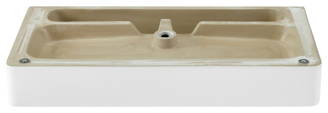 Swiss Madison Sm-Ws334 Carre 35-5/8&amp;quot; Rectangular Ceramic Wall ... intended for The Swiss Madison SM-WS341 Carre 18 inch white ceramic wall mounted fixture explained simply