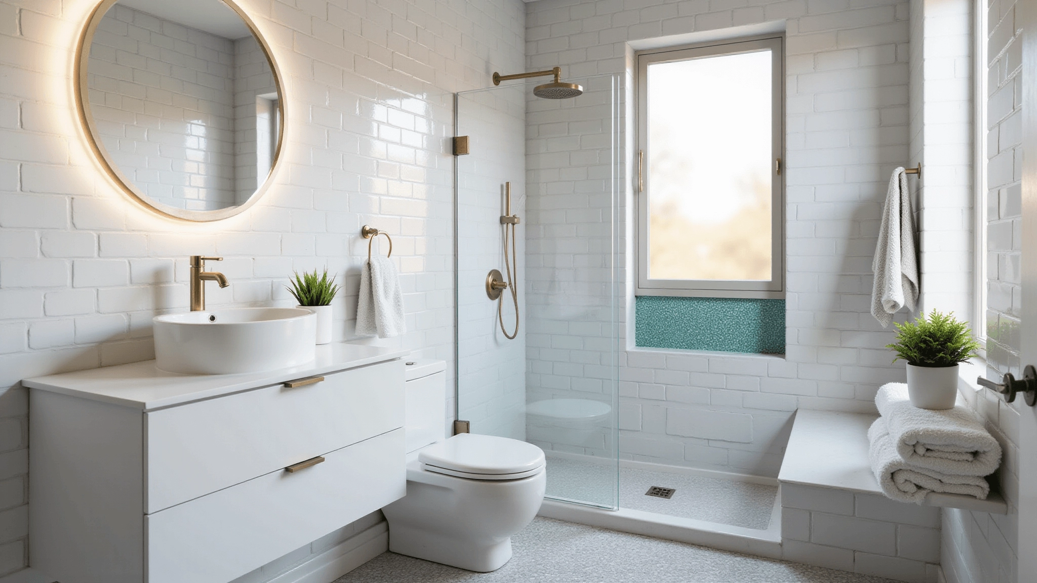 Tiny Bathroom Remodel: Transforming Your Compact Space Into A Stylish Oasis in How glossy white bathroom fixtures enhance modern bathroom design