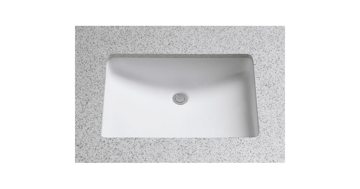 Toto Lt542G#01 19&amp;quot; Undermount Bathroom Sink With Overflow And ... throughout Toto Lt426G Arvina 23-5/8&amp;quot; Vitreous China Vessel Bathroom Sink - Cotton
