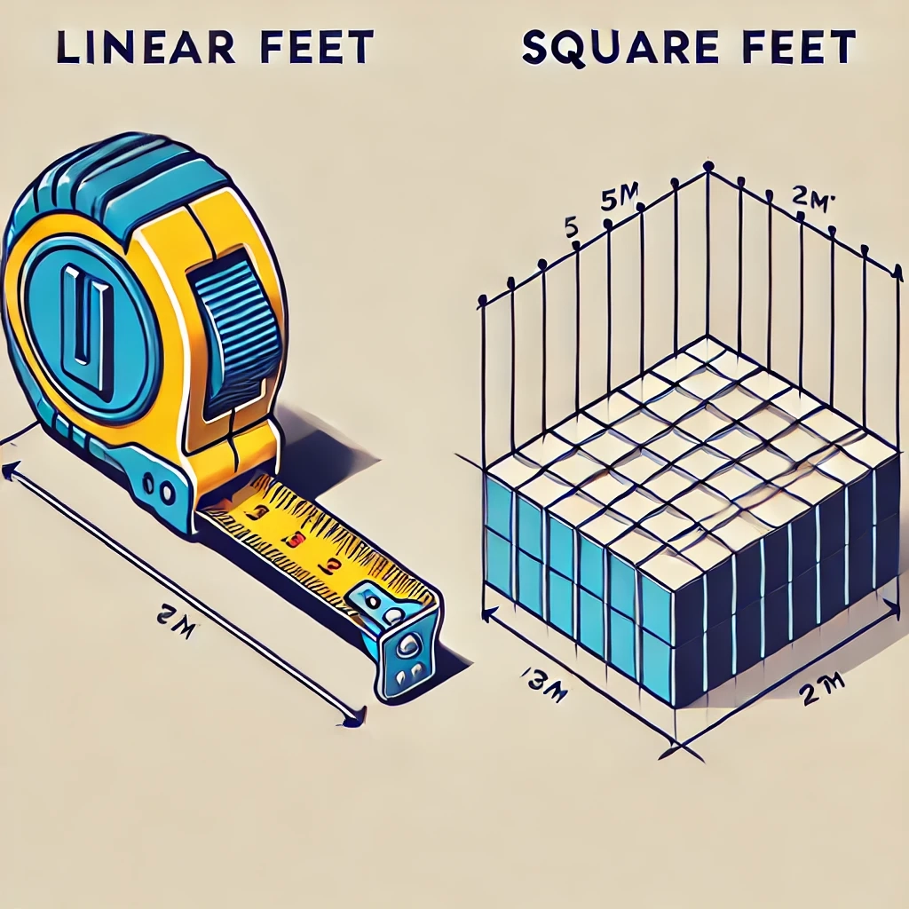 Understanding the Difference Between Square Feet and Linear Feet in Construction