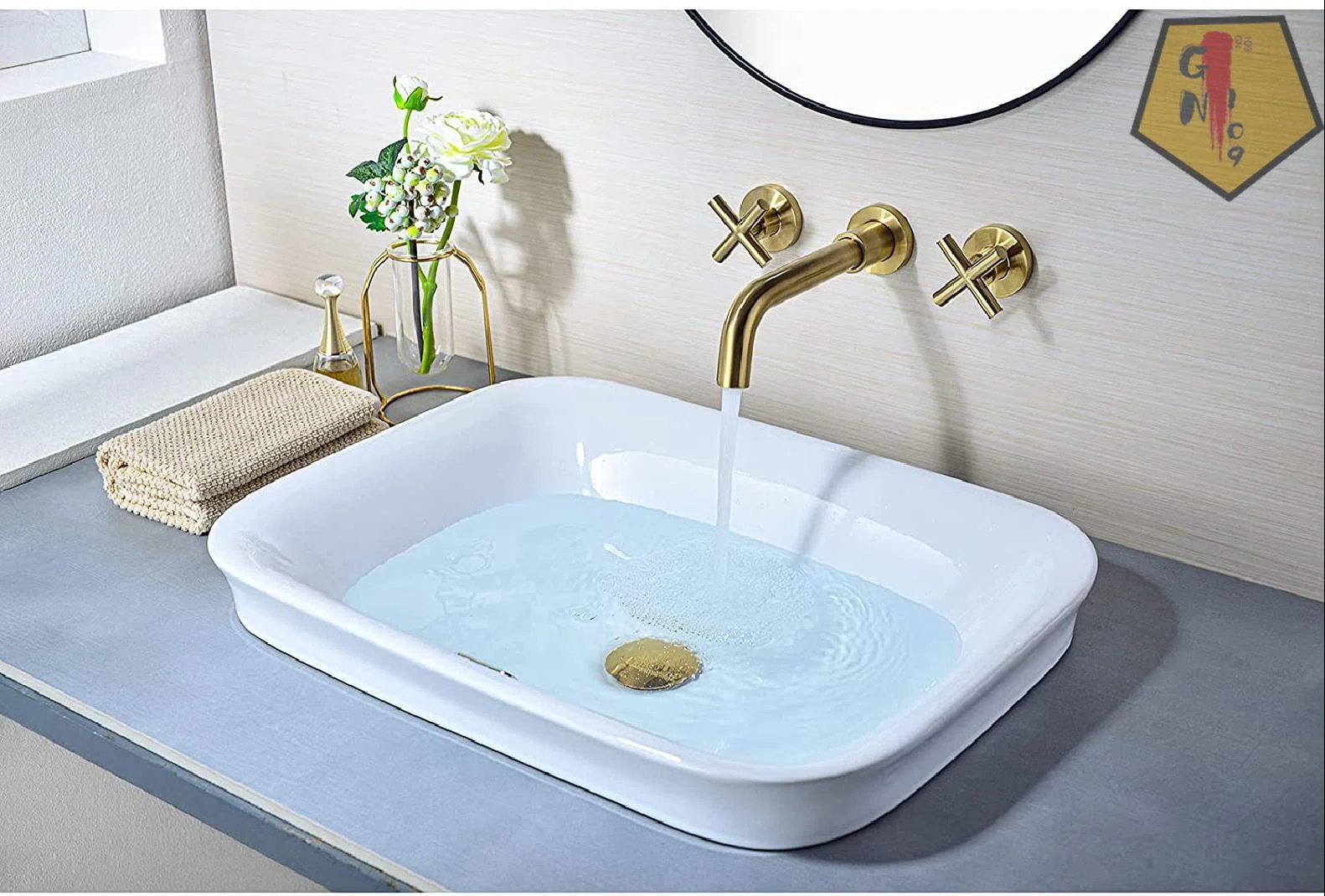 Understanding Two-Handle Wall Mount Bathroom Faucets - Sanitary Supply regarding Ws Bath Collections Ego 3250 Dedrio 27-5/8&amp;quot; Ceramic Wall Mounted - White