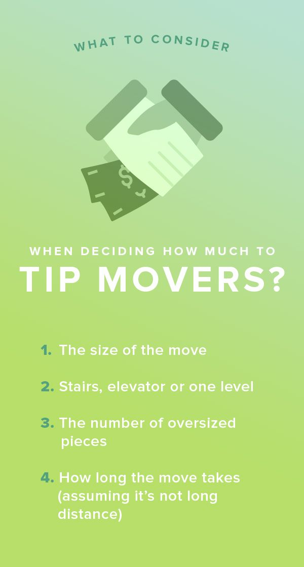 Should you tip movers at the end of your relocation?