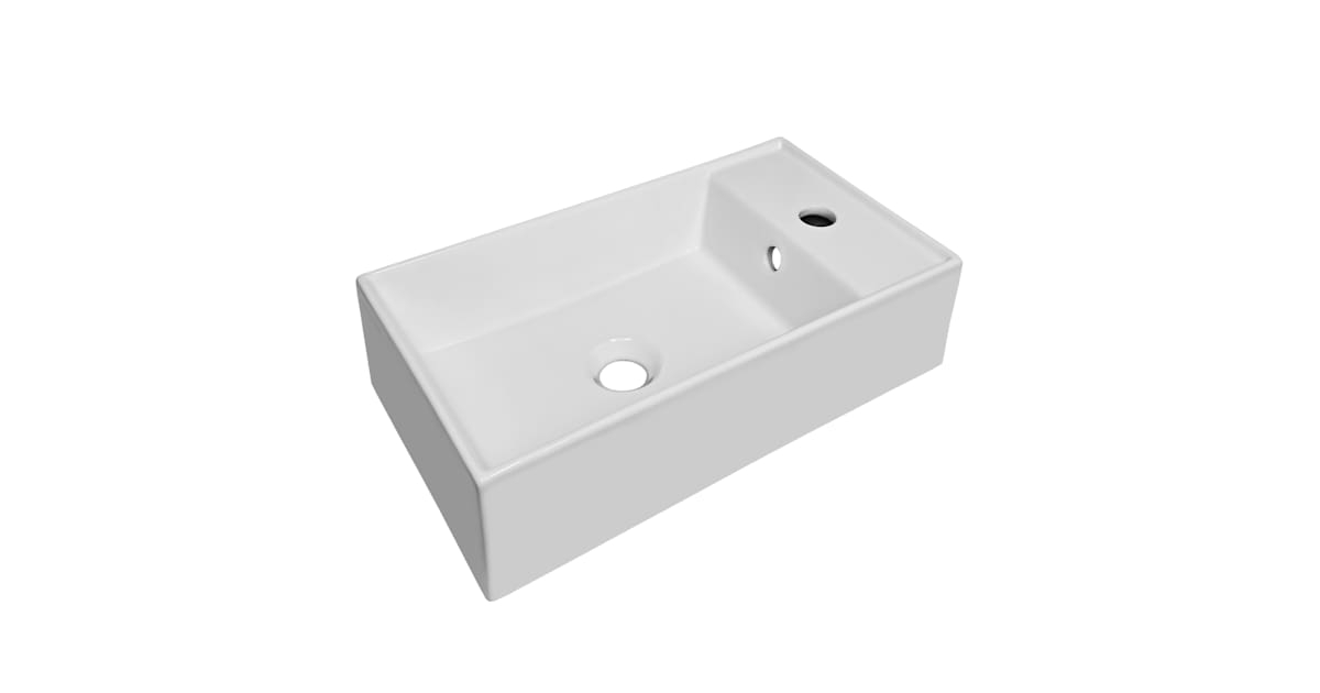 Whitehaus B-Ag50 Britannia 19-1/2&amp;quot; Rectangular Vitreous China Wall ... inside Comparing Whitehaus B-SH03 Britannia with other vitreous china collections