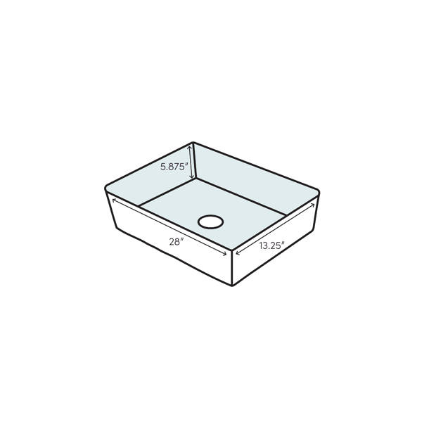Whitehaus Collection Isabella 11&amp;#039;&amp;#039; White Vitreous China Rectangular ... inside Whitehaus Wh1-102R Isabella 16-1/4&amp;quot; D-Shaped Vitreous China Wall - White