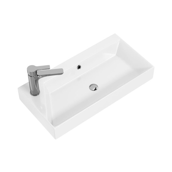 Ws Bath Collections Energy 13&amp;#039;&amp;#039; White Ceramic Rectangular Bathroom Sink ... throughout Maximizing Space Efficiency with Rectangular Bathroom Fixtures Like the WS Bath Collections Energy 55 Energy 21-1116