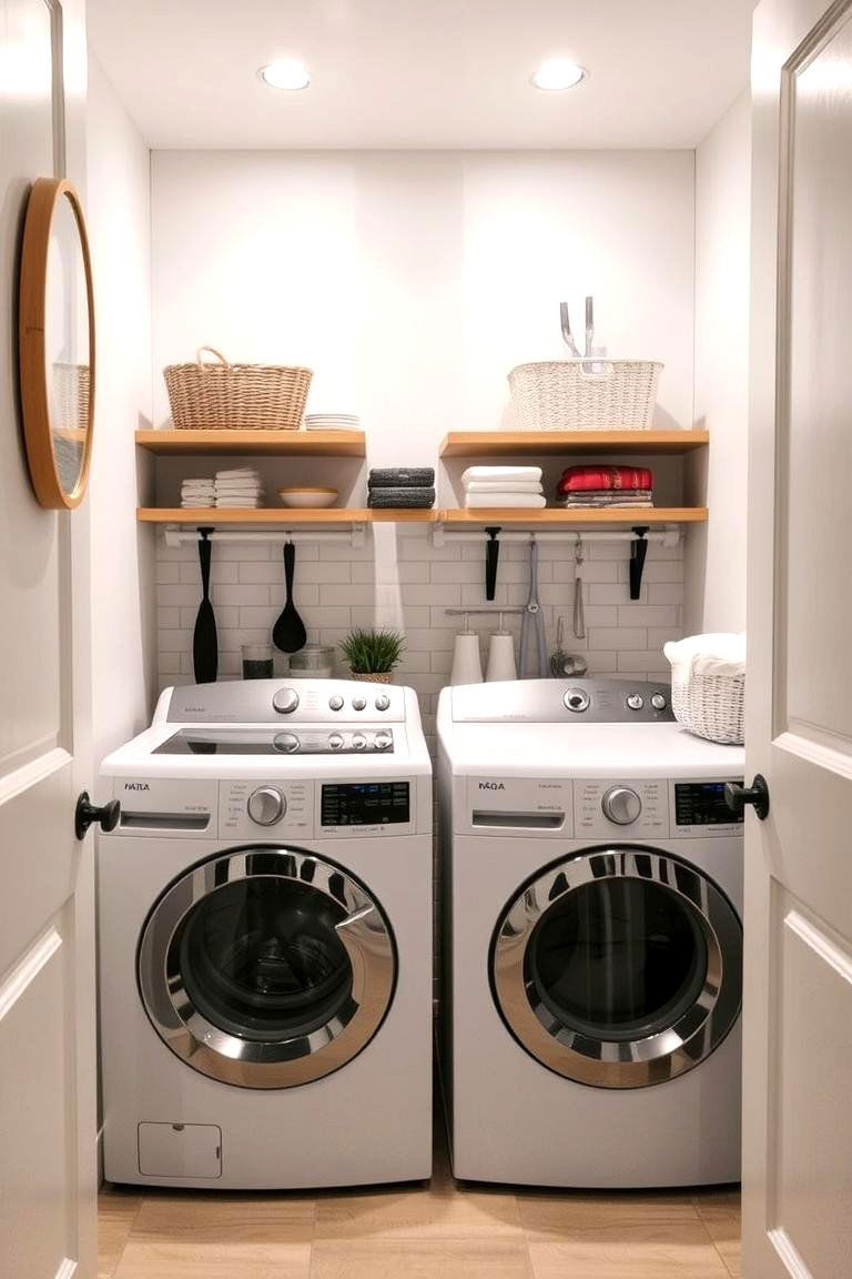 Optimizing laundry room workflow with strategic top load washer positioning