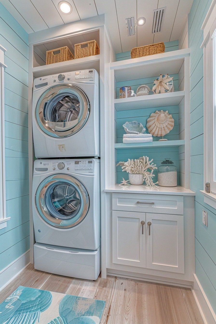 29 Stacked Laundry Room Ideas For Maximizing Your Space And Efficiency ... with Maximizing space efficiency in small laundry areas