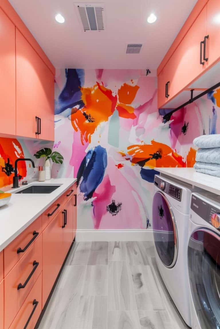 31 Small Laundry Room Ideas: Maximize Space With Style within Laundry Room Wallpaper