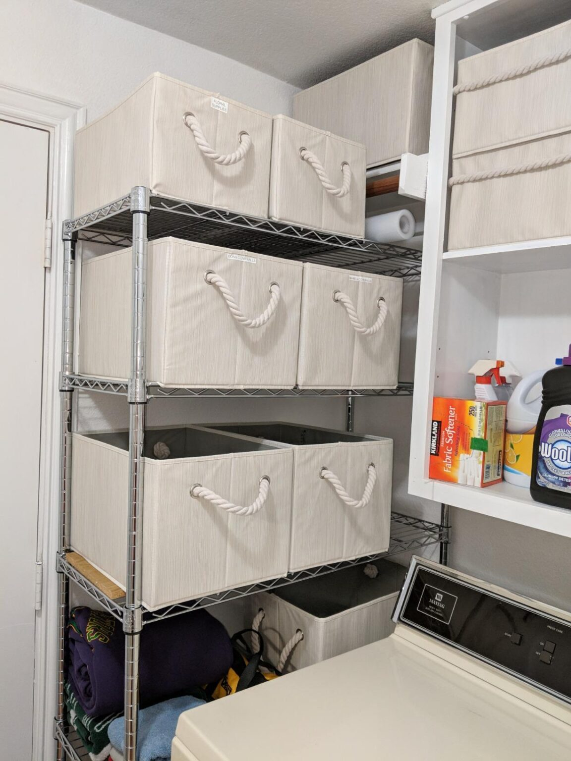 32 Brilliant Laundry Room Storage Ideas For Small Spaces - Addicted To ... regarding Laundry Room Shelving