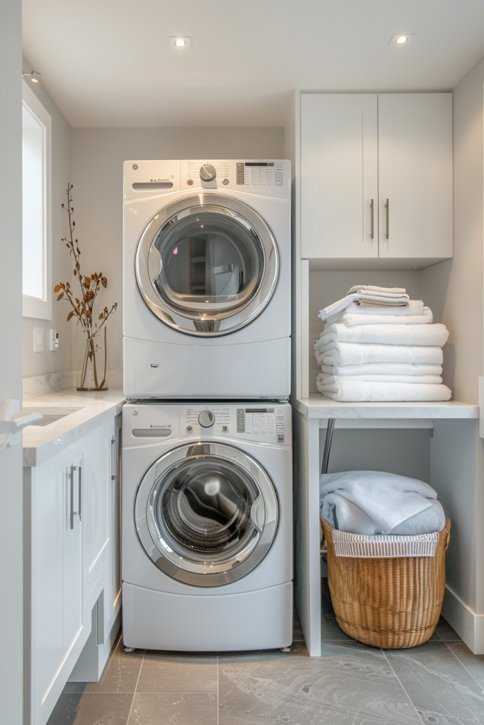 Clever Small Laundry Room Ideas: Maximizing Space - Quiet Minimal with regard to Designing compact laundry spaces without sacrificing storage