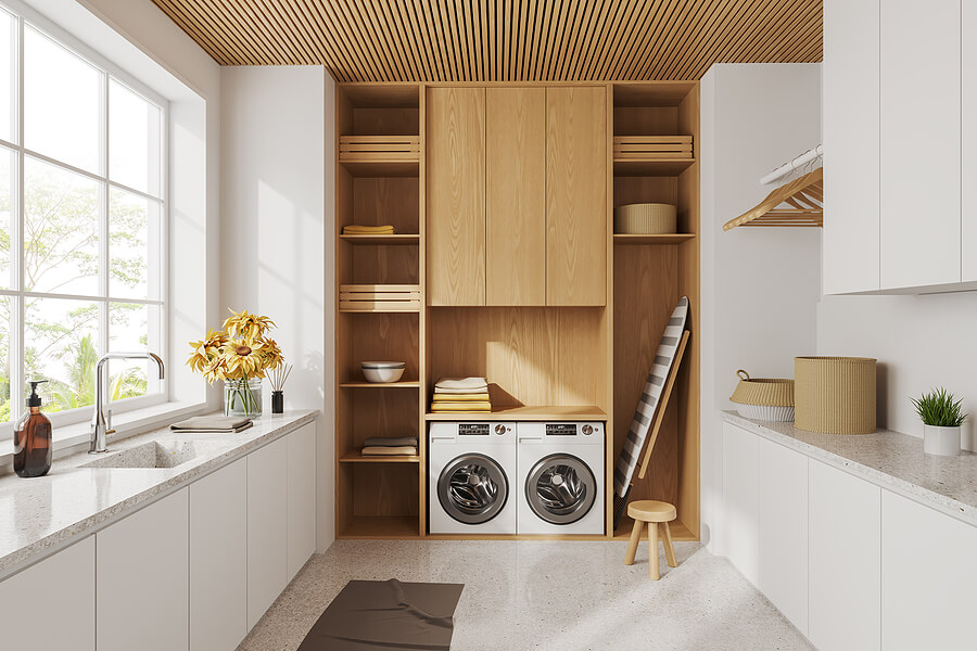 Creating A Seamless Workflow In Your Laundry Area - No Ordinary Homestead throughout Building a seamless workflow in your laundry room with proper sink design