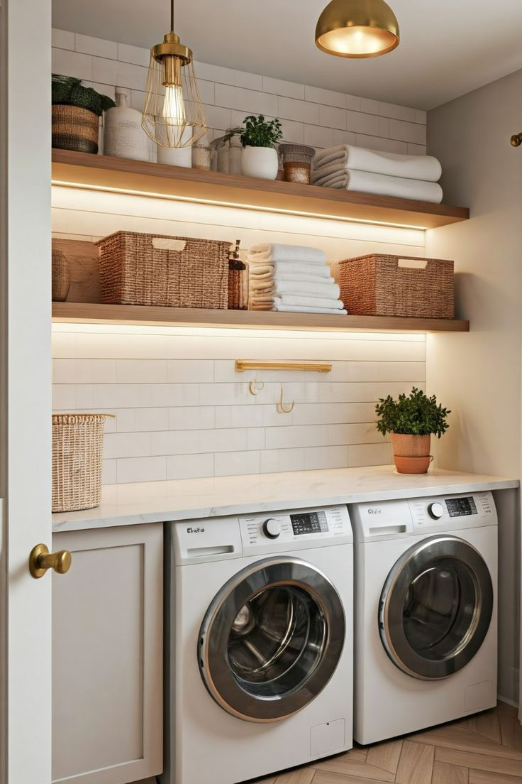 Small Laundry Room Makeover Ideas: Transform Your Space With Stylish ... in Laundry Room Ideas Pinterest