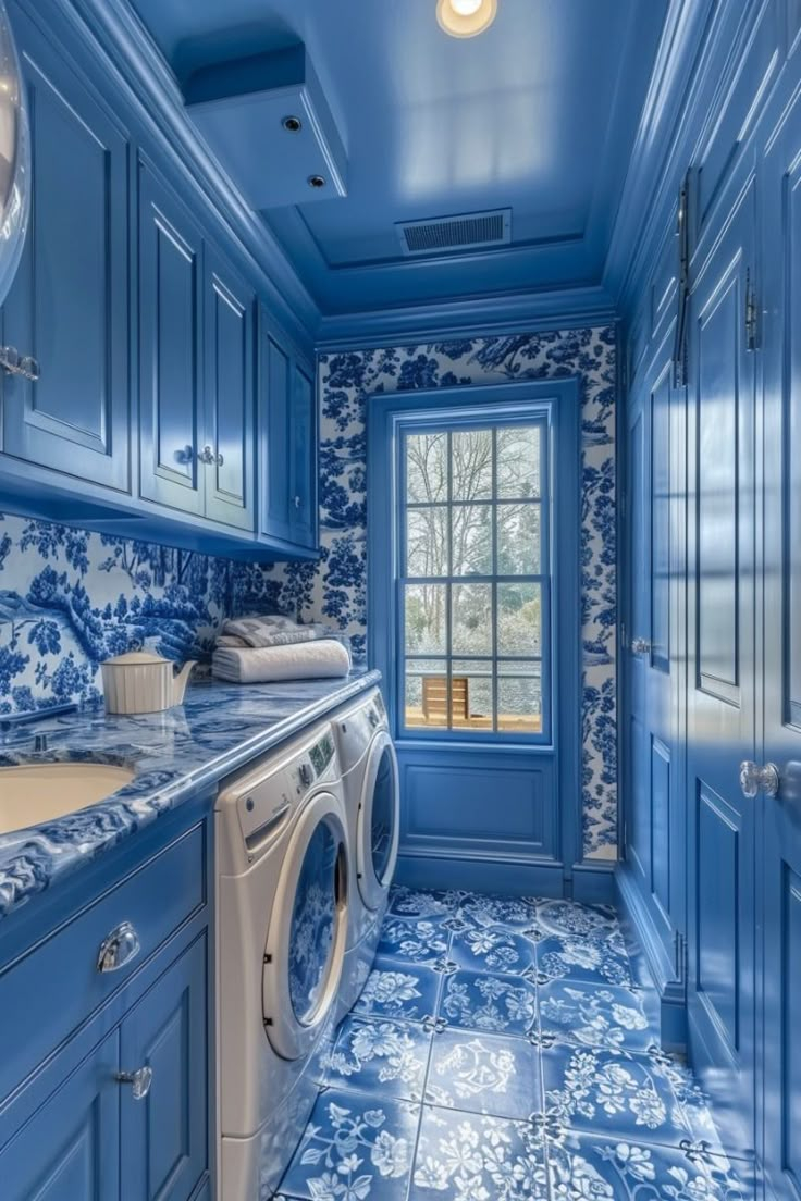 Small Space, Big Style: 39 Brilliant Laundry Room Ideas Under 100 Sq Ft ... within Laundry Room Blue Prince Reddit