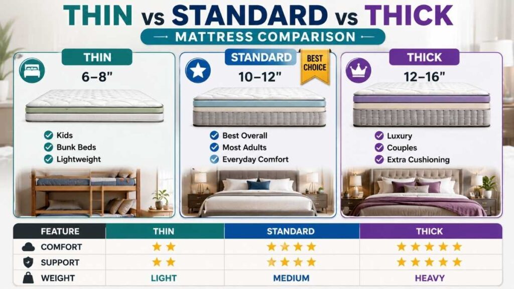 Beyond Firmness Understanding How Mattress Thickness Changes Your Rest 2