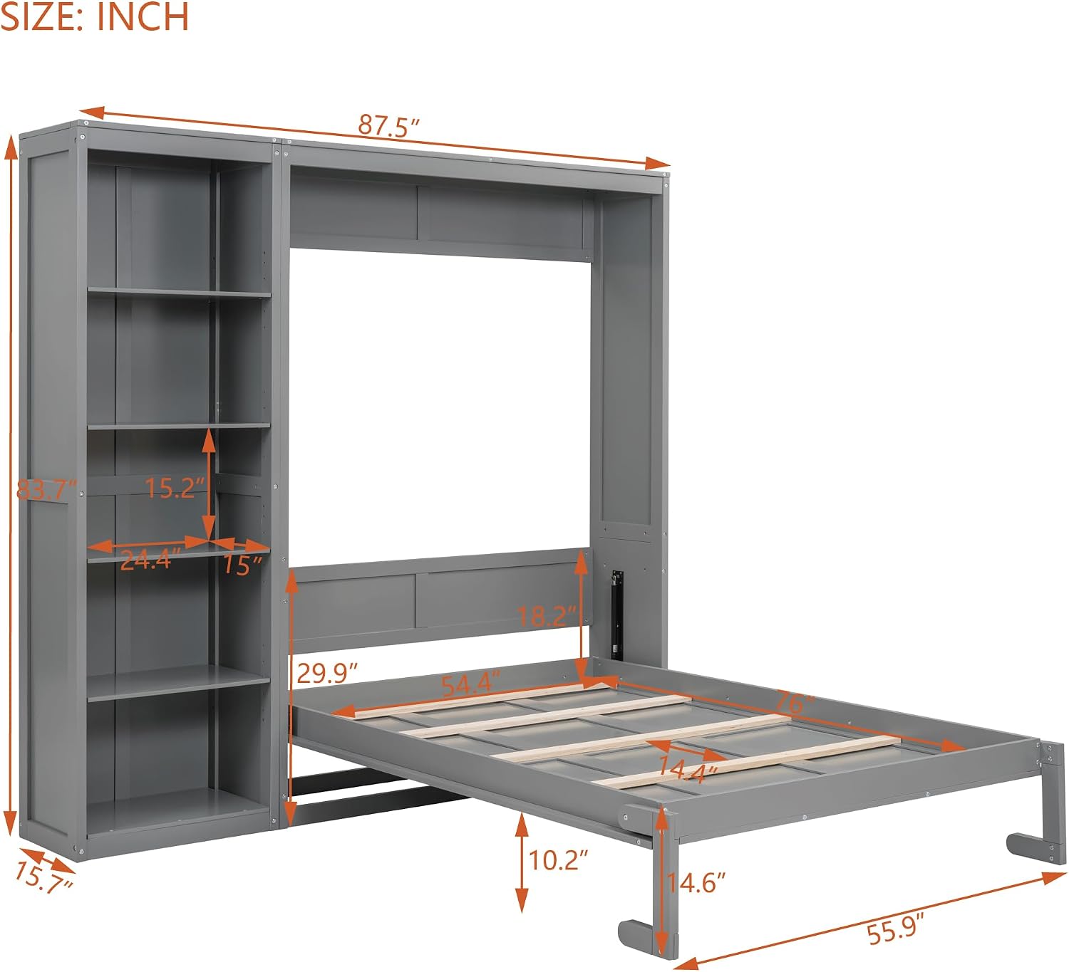 Everything You Need To Know About Full Size Murphy Bed Frame Sizes And Clearance 2