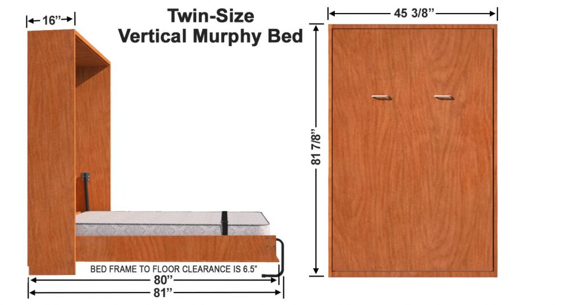 Everything You Need To Know About Full Size Murphy Bed Frame Sizes And Clearance 4