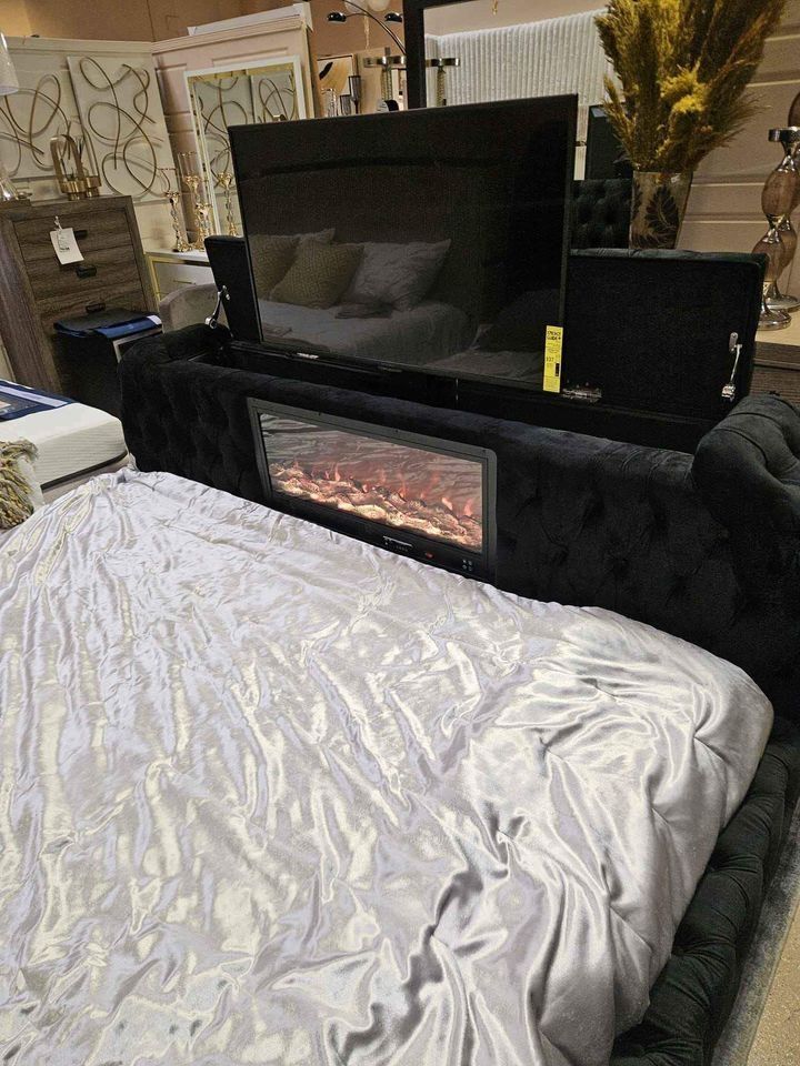 Expert Tips for Integrating a TV Lift and Fireplace into Your Bed Frame Design 4