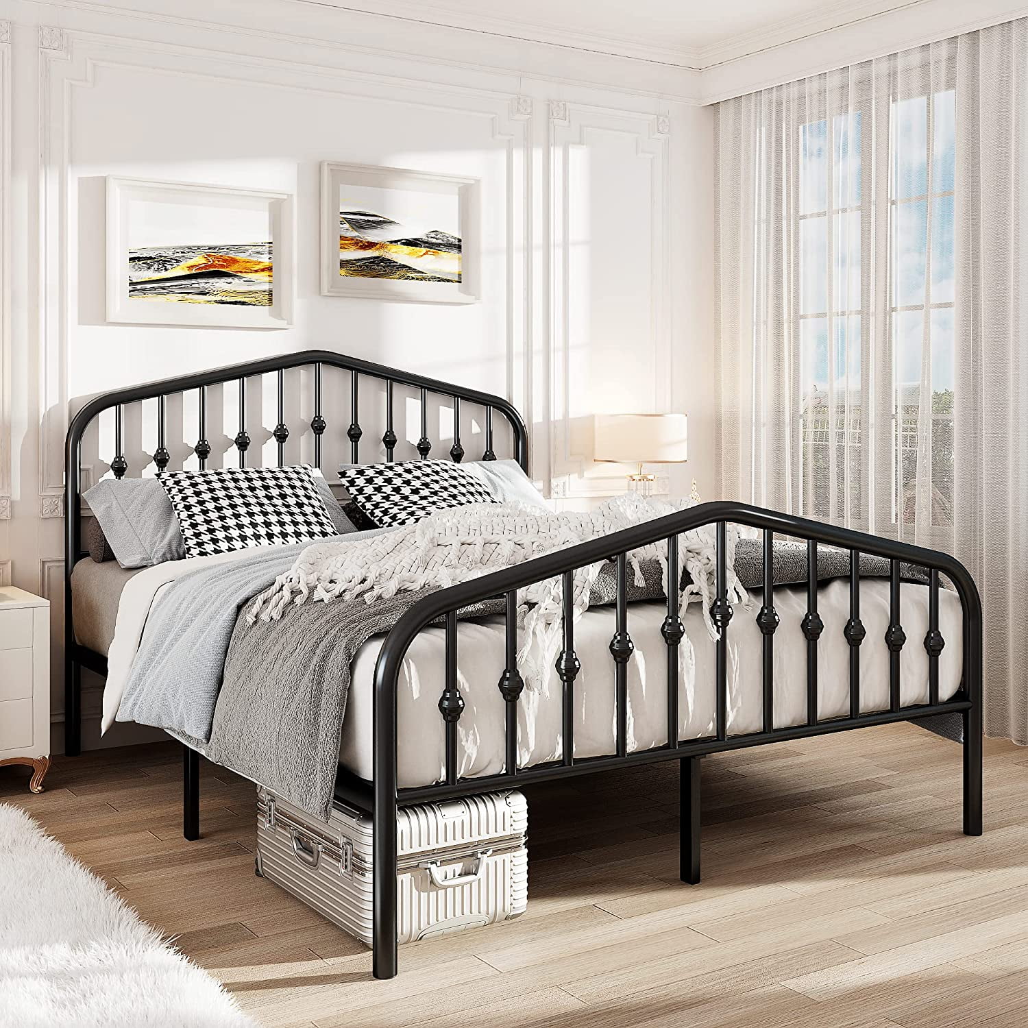 From Industrial to Cozy Transforming Cold Metal Frames with the Perfect Headboard Match