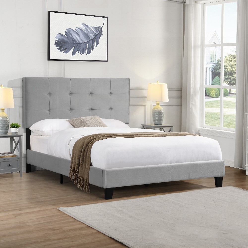 How to Balance Symmetry and Warmth with a Grey Full Size Bed Frame 4