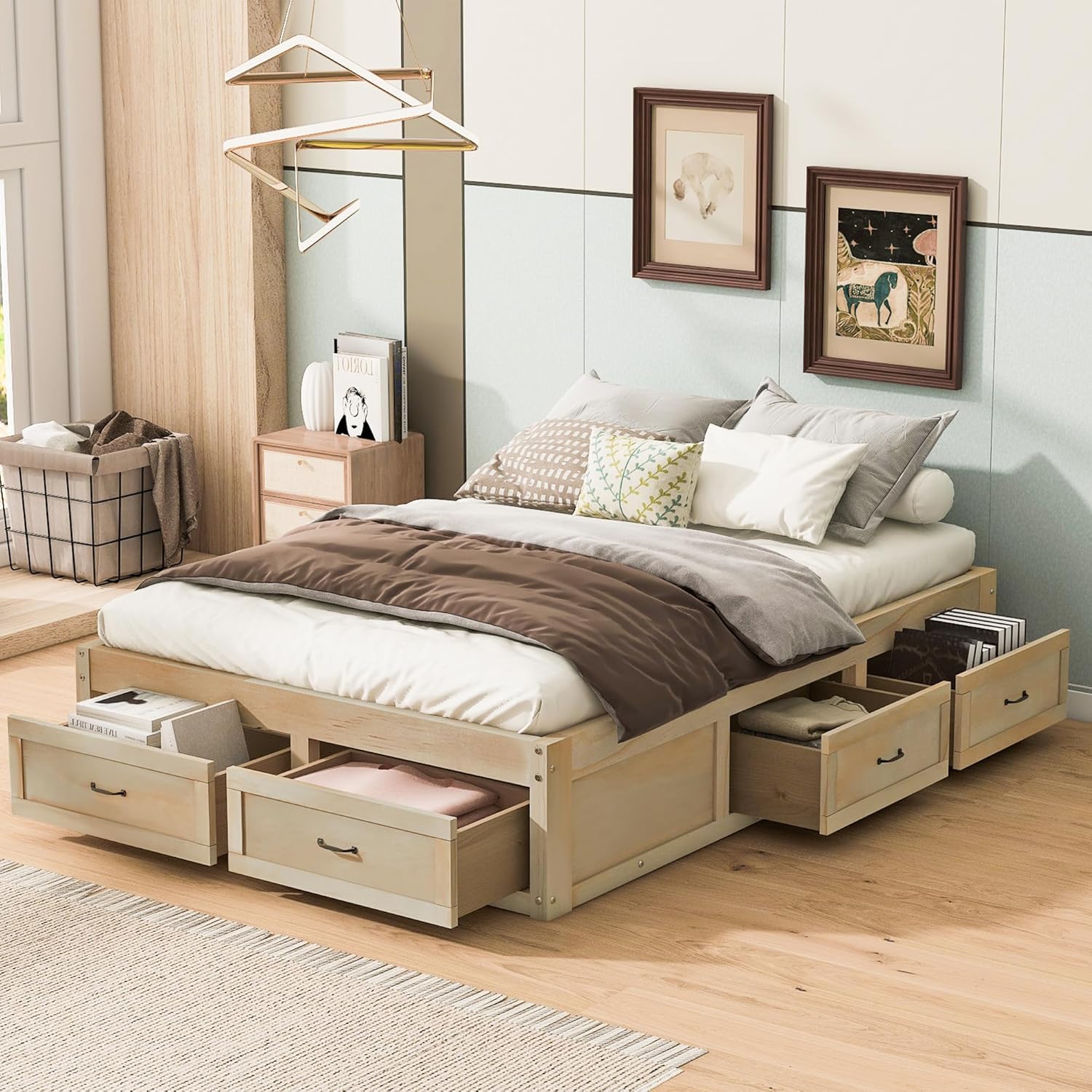 Measuring your room accurately before bringing home a full platform bed with storage 2