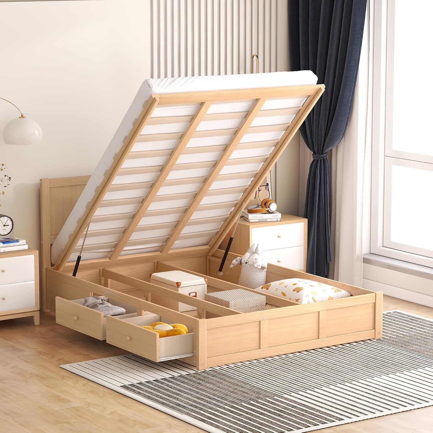 Measuring your room accurately before bringing home a full platform bed with storage 4