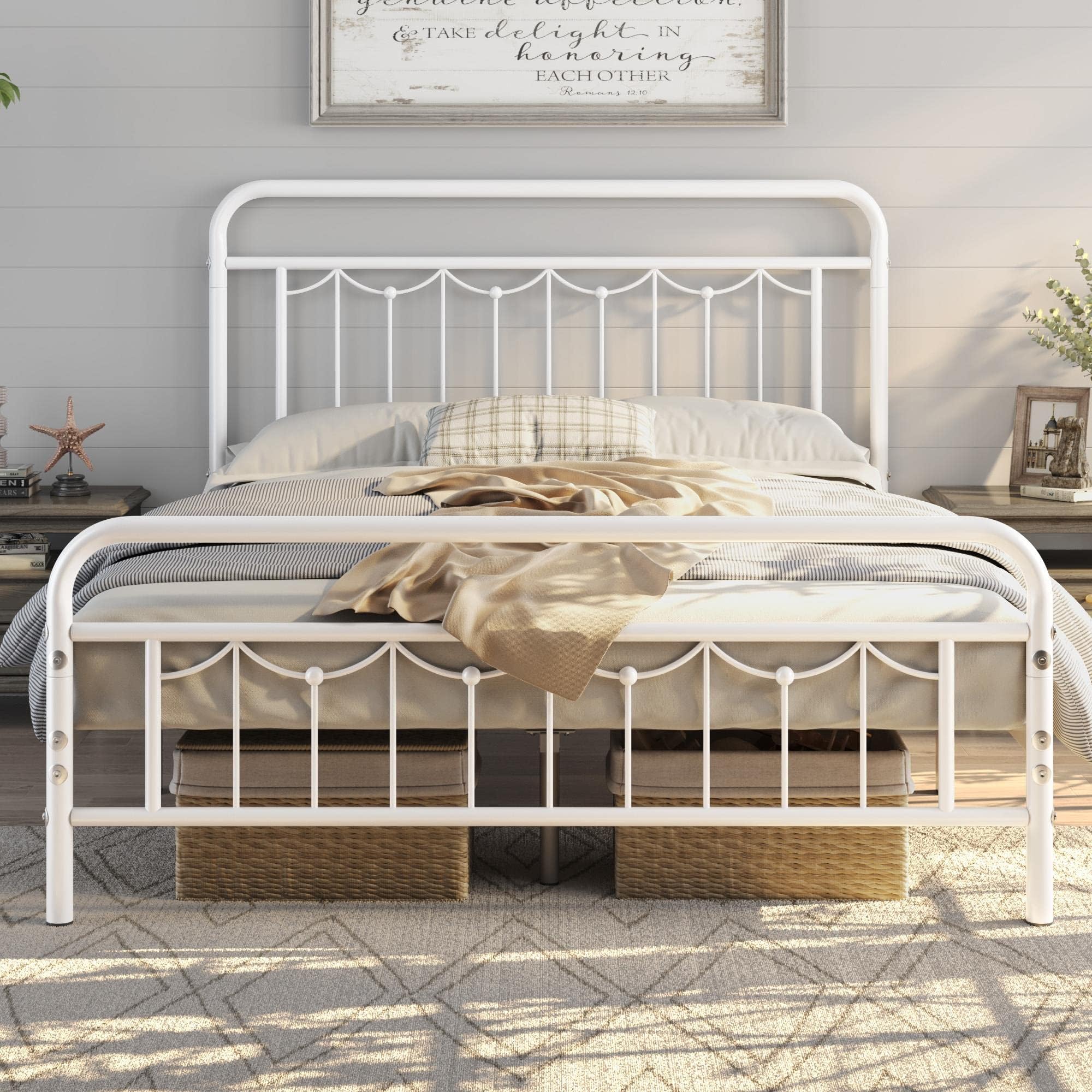 Styling Tips for Making a White Metal Bed Frame Look Expensive