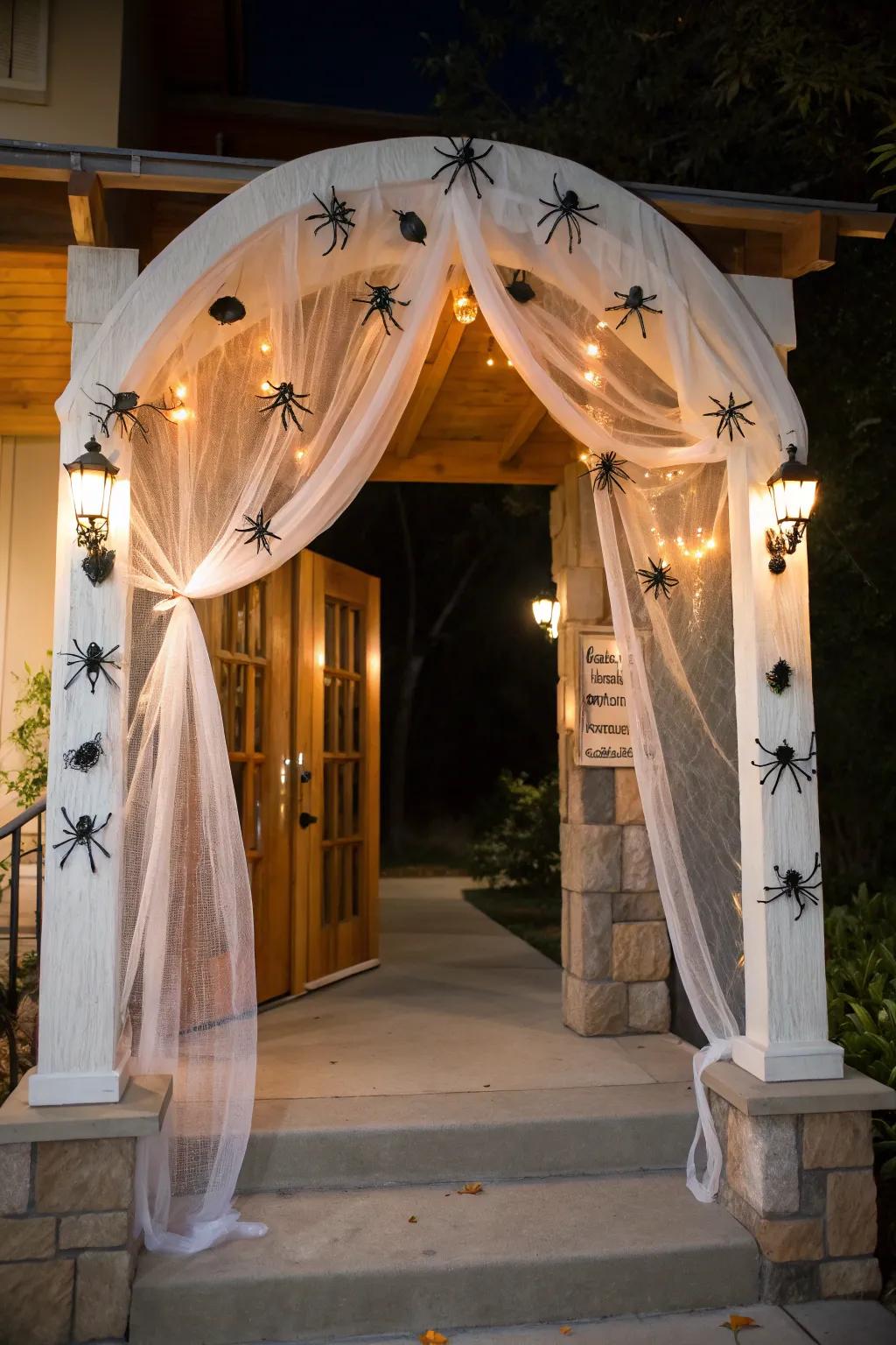 Transforming Your Entryway With a Simple Halloween Arch Structure 4