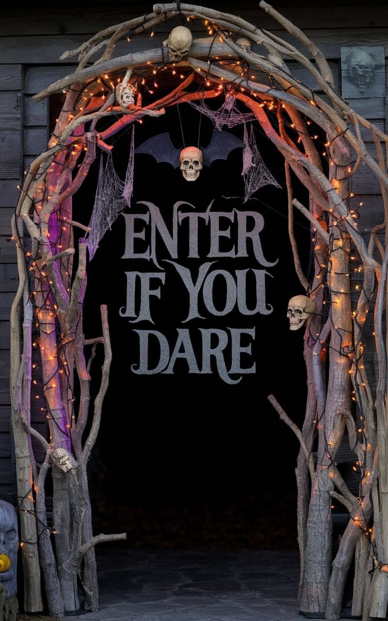 Transforming Your Entryway With a Simple Halloween Arch Structure 5