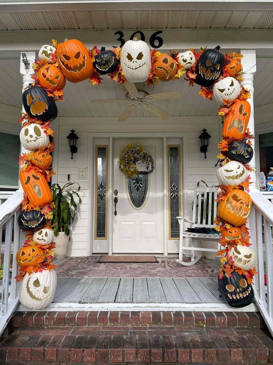 Transforming Your Entryway With a Simple Halloween Arch Structure